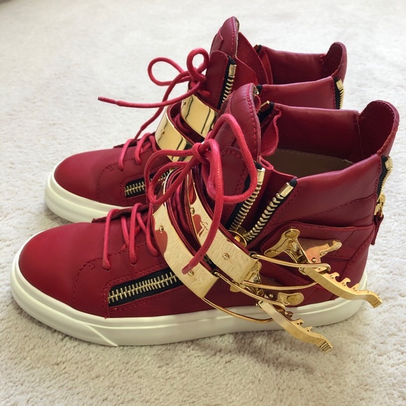 Giuseppe Zanotti Ski-Buckle High Top Sneaker - Picture 2 of 5